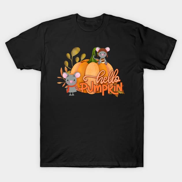 Hello pumpkin cute design T-Shirt by PrintAmor